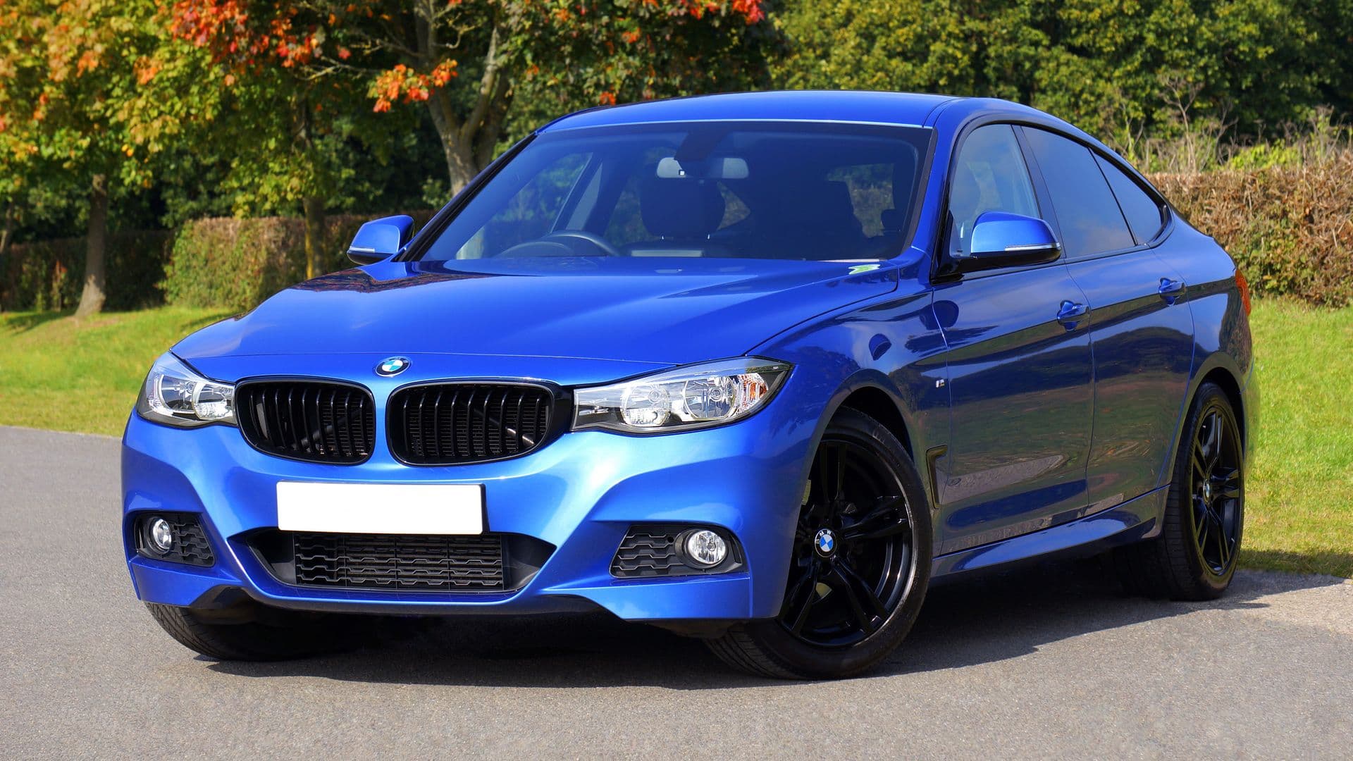 Clean blue sedan ready for a ride